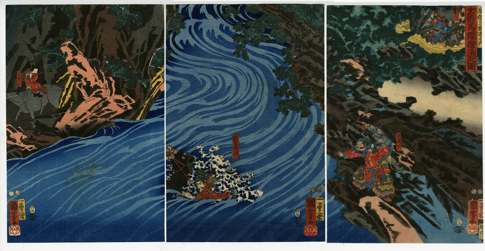 浮世絵　掛軸　歌川派　肉筆日本画　岩亀楼　遊女・喜遊 横浜公園水琴窟の謎から浮世絵で港崎遊郭の歴史を紐解く - [は