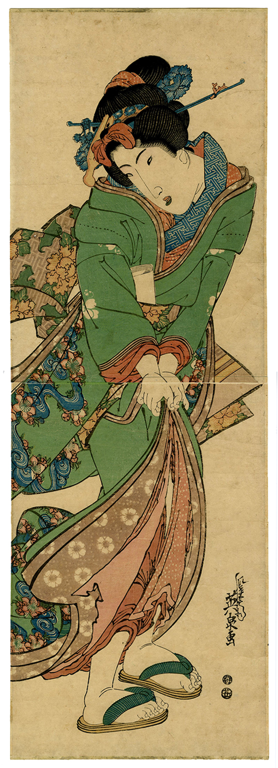 版画、英泉 英泉(えいせん) - 金太郎図（柱絵） - 浮世絵販売 - 浮世絵