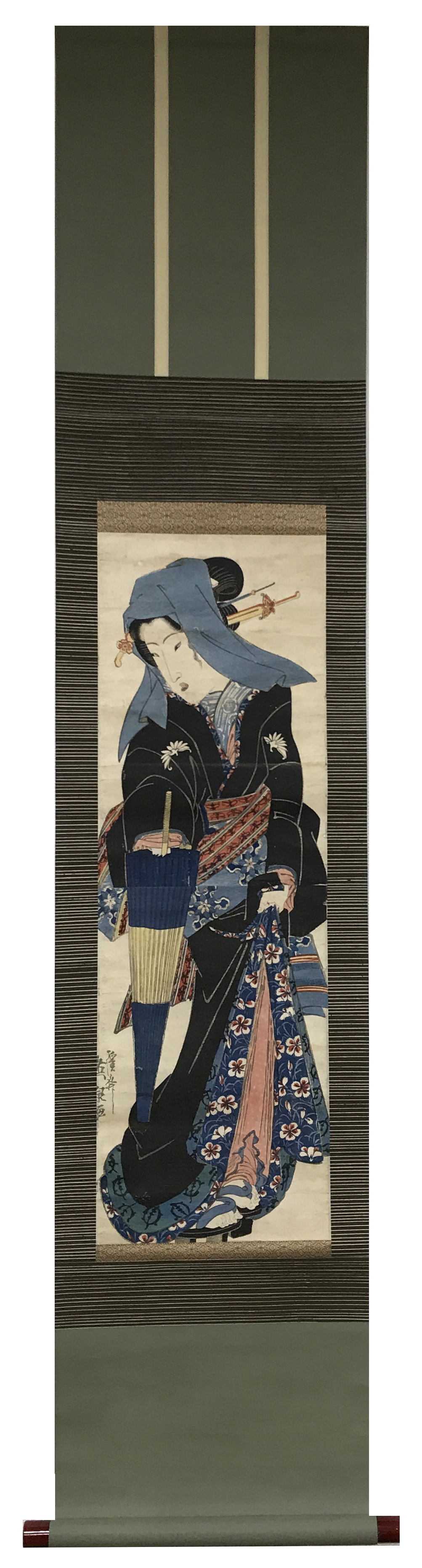 美品 英泉・広重・国貞「三大家おんな絵」手摺木版画 全20枚