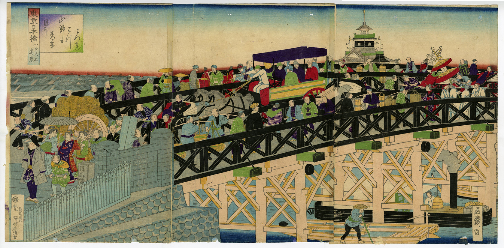 芳虎(よしとら) - 東京日本橋 ハウス之遠景 - 浮世絵販売