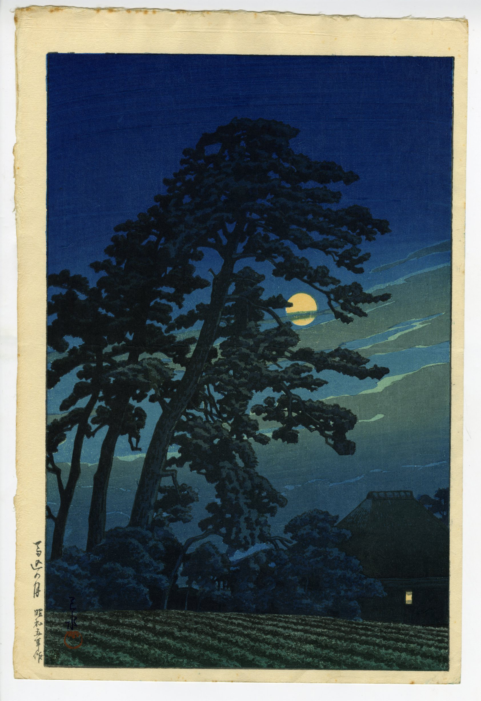 川瀬巴水(かわせはすい) - 馬込の月 - 新版画販売 - 浮世絵