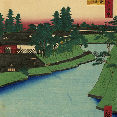 掛軸　日本画　浮世絵　時代箱付　C　7675A 浮世絵 和風モダン掛軸 風景画 神奈川沖浪裏 富嶽三十六景 葛飾