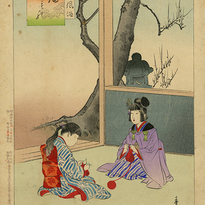 美人画　無落款　古画　書付有　合わせ箱　江戸時代　浮世絵　書画、骨董品、美術品 TOP － 浮世絵ぎゃらりい秋華洞