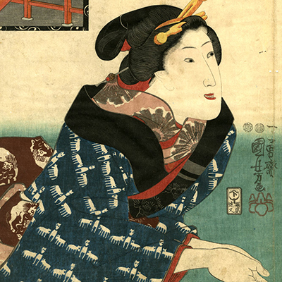 国芳(くによし) - 武勇百伝 白藤彦七郎 兵庫津和田之岬福海寺へ尊氏を