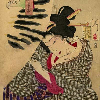 芳年(よしとし) - 金太郎捕鯉図 - 浮世絵販売 - 浮世絵ぎゃらりい秋華洞