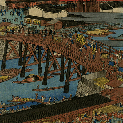 広重(ひろしげ) - 近江八景之内 唐崎夜雨 - 浮世絵販売 - 浮世絵