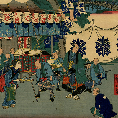 古物 古今俳優似顔大全 中村家系譜 木版画 浮世絵　3枚組 F27 TOP － 浮世絵ぎゃらりい秋華洞