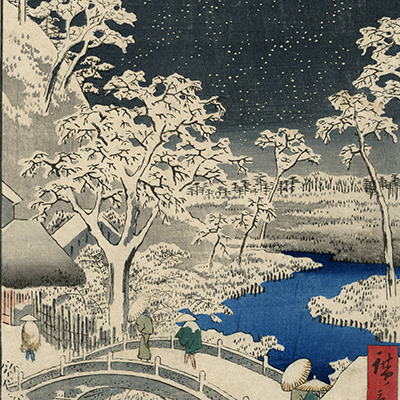 広重(ひろしげ) - 近江八景之内 唐崎夜雨 - 浮世絵販売 - 浮世絵