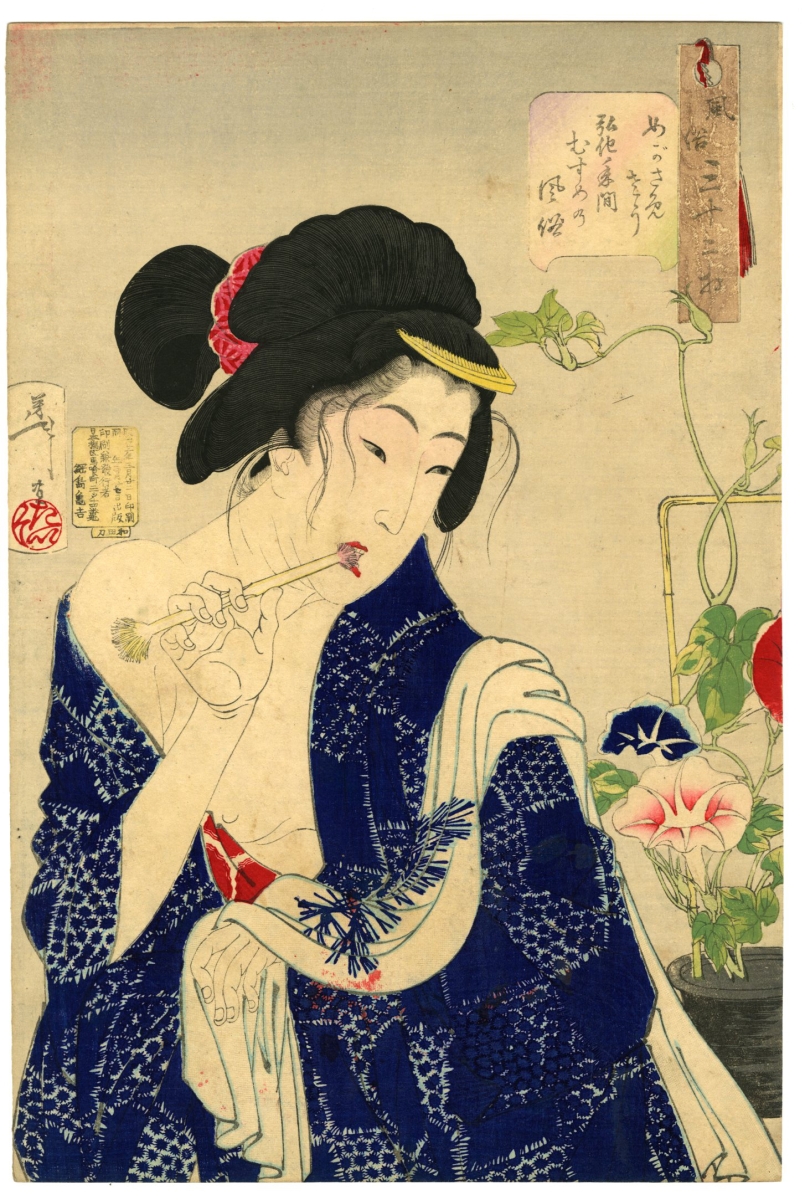 作者不詳/美人画/浮世絵/風俗画/掛軸☆宝船☆AH-672 （A_amy