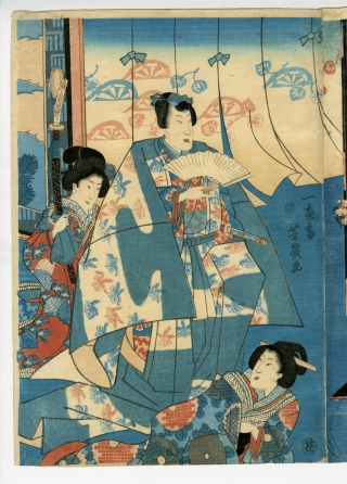 浮世絵 版画 真作 落合芳幾 よし原十二ヶ月 税月 紅髯楼大井 時代 花魁 錦絵 浮世絵 版画 真作 落合芳幾 よし原十二ヶ月 税月 紅髯楼大井