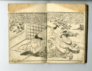 北尾政美 　　雨中の牡丹 Kitao Masayoshi（北尾政美） 北尾政美「雨中の牡丹